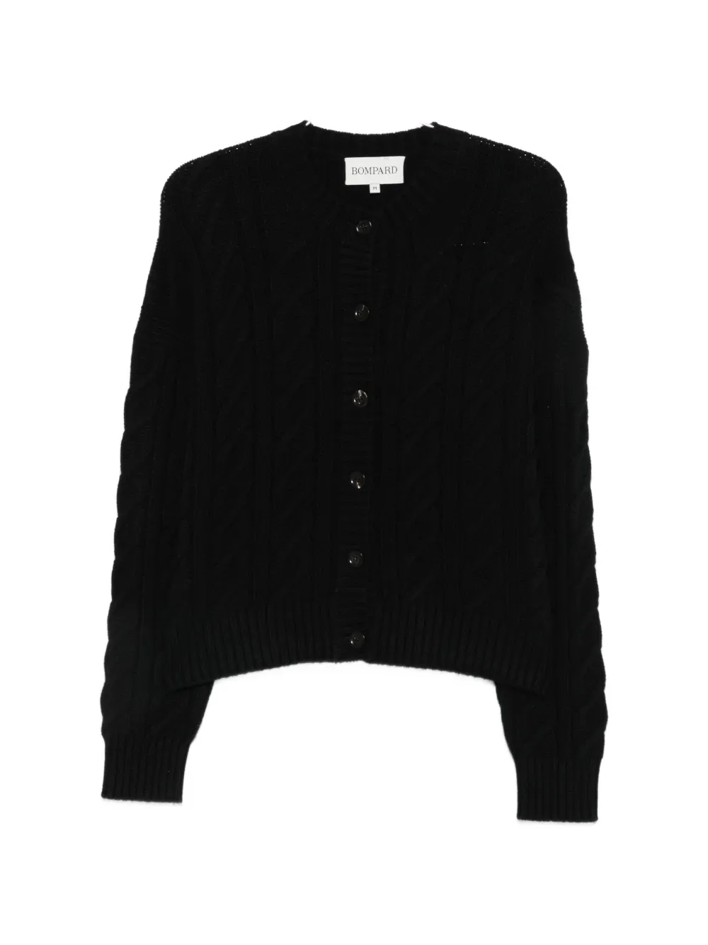 BOMPARD cable-knit cashmere cardigan - Schwarz