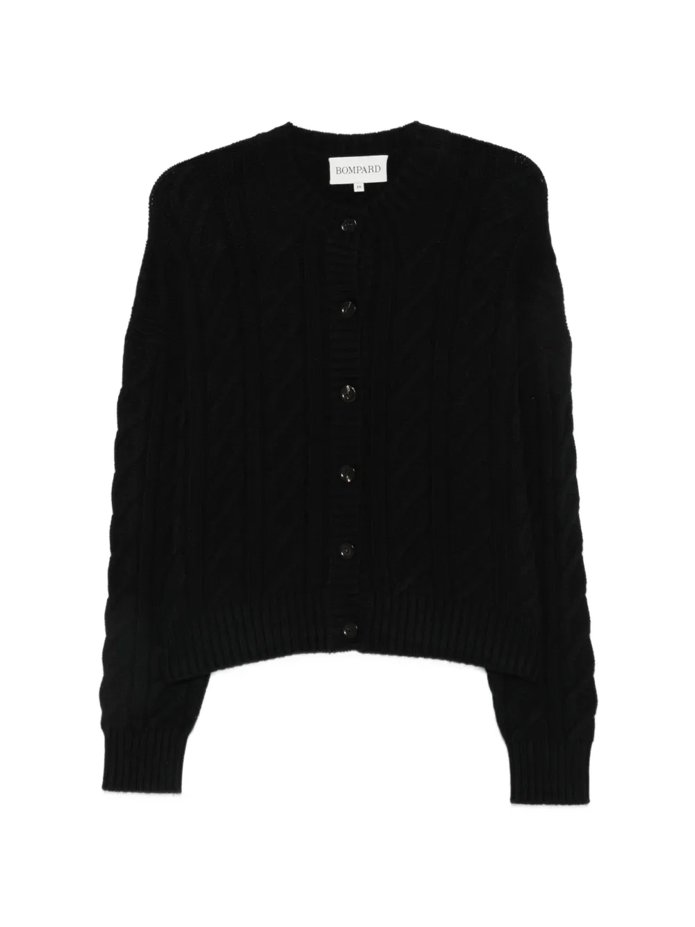 BOMPARD cable-knit cashmere cardigan - Nero