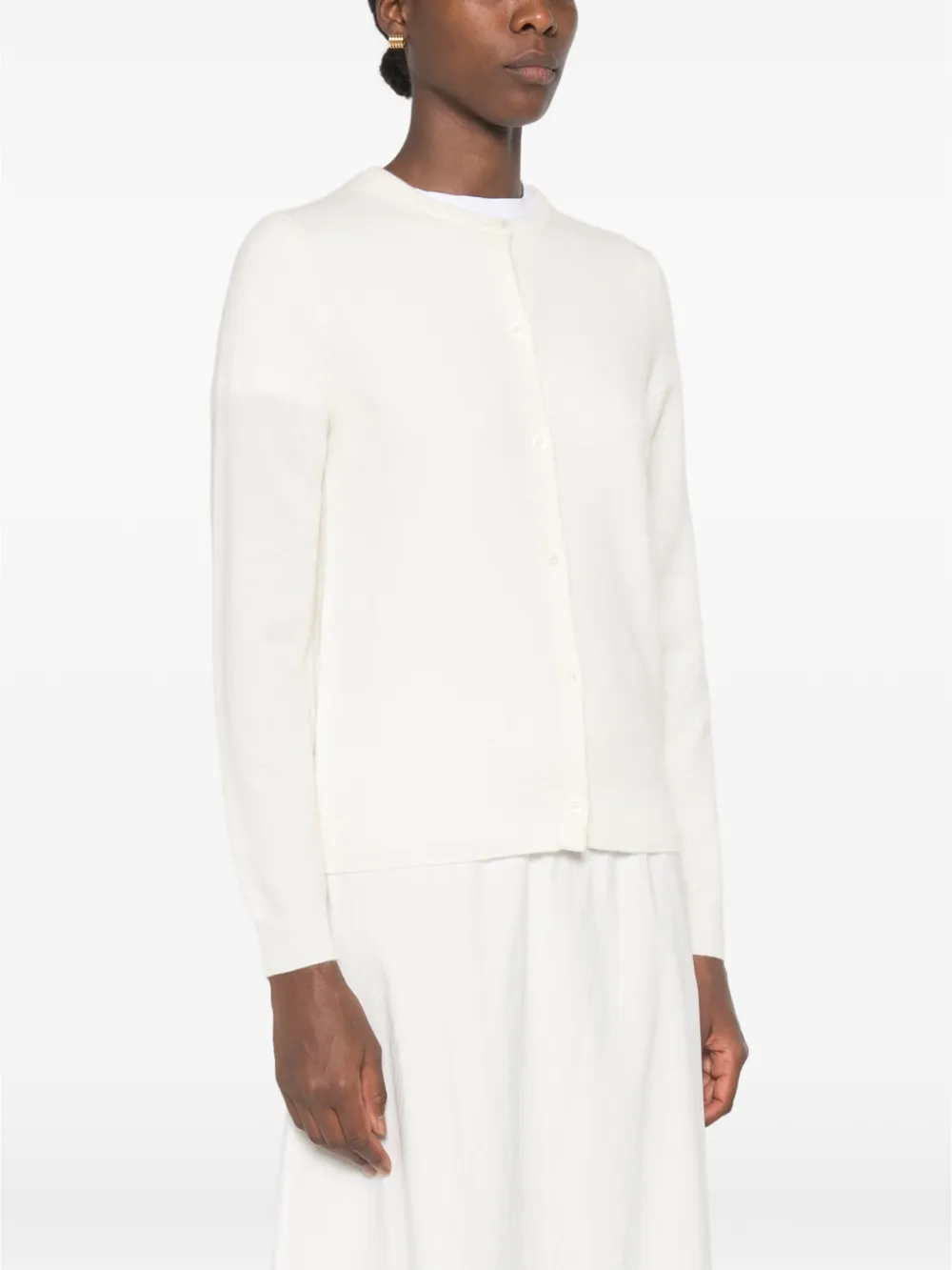 BOMPARD Kasjmier vest met ronde hals Beige