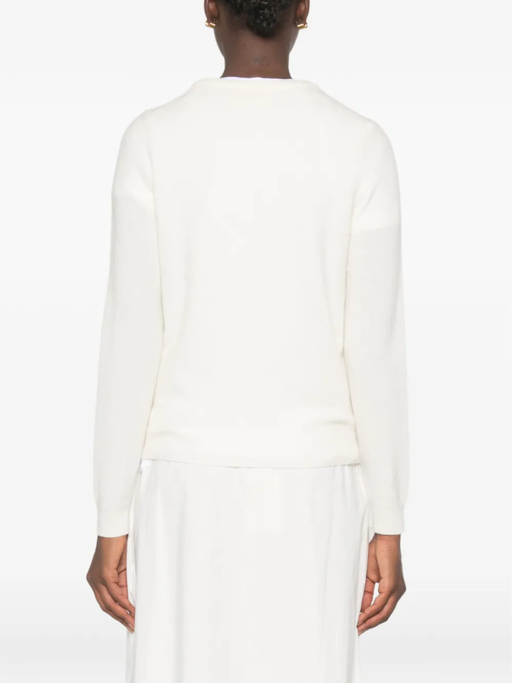 BOMPARD Kasjmier vest met ronde hals Beige