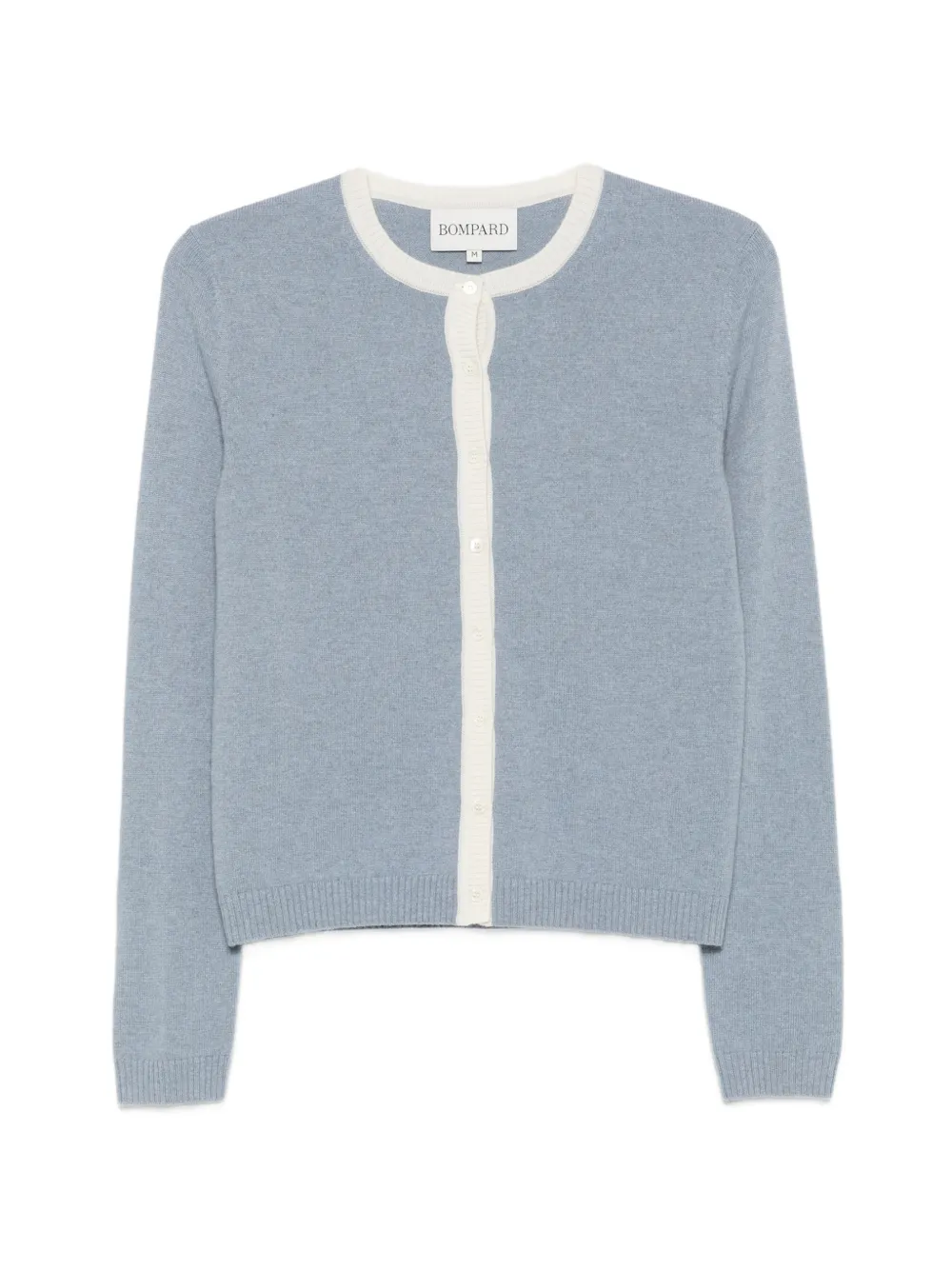 BOMPARD Cardigan mit Kontrastbesatz - Blau