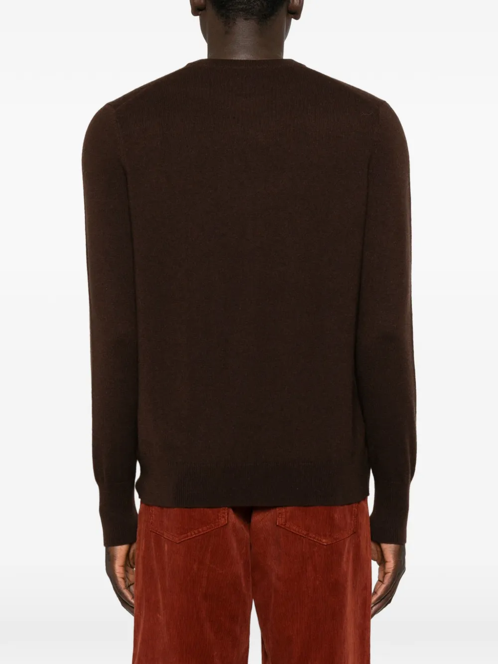 BOMPARD Kasjmier trui met ronde hals Bruin