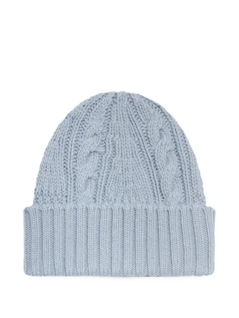 BOMPARD cable-knit cashmere beanie hat