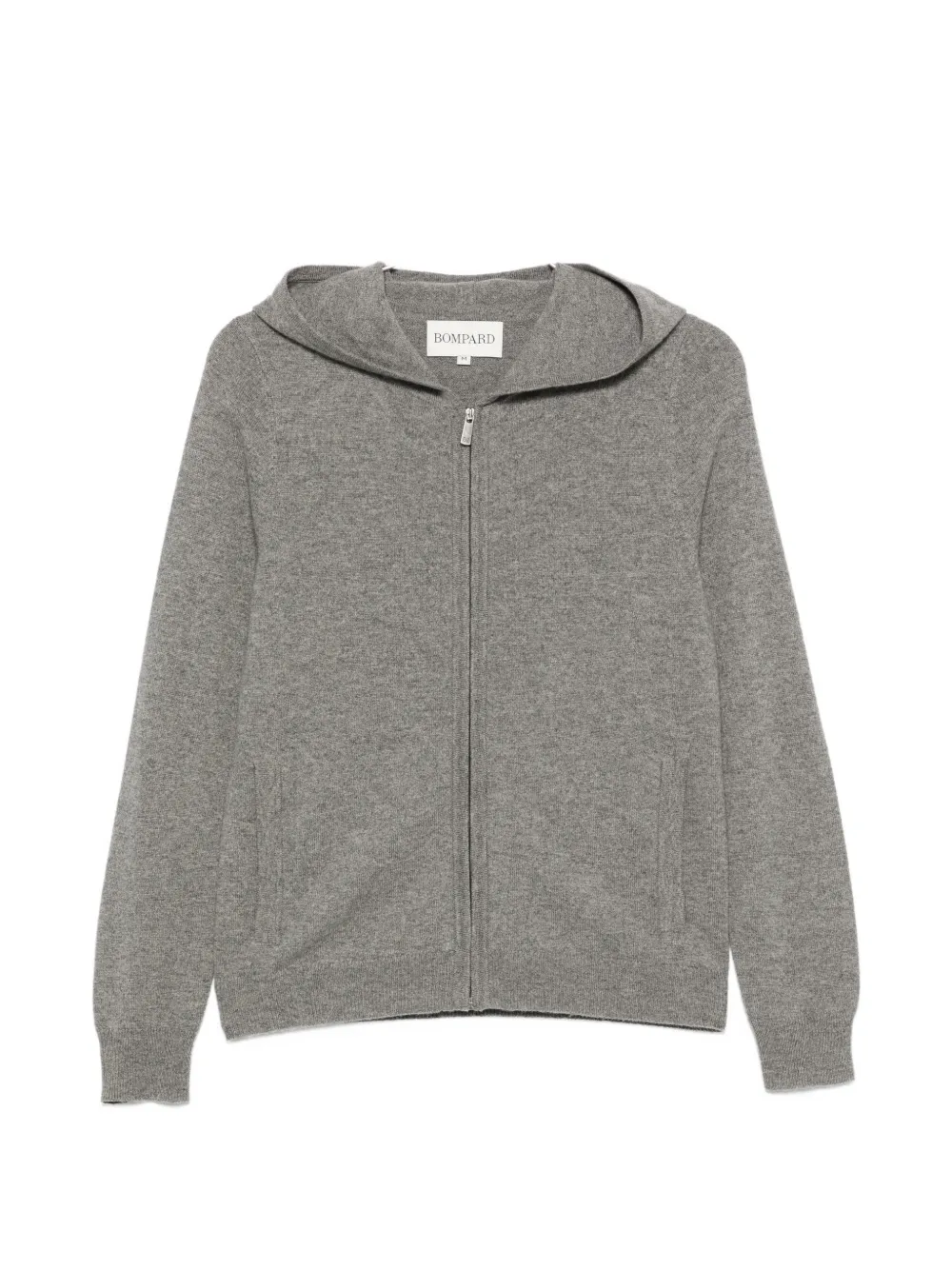 BOMPARD zip-up cashmere cardigan - Grau