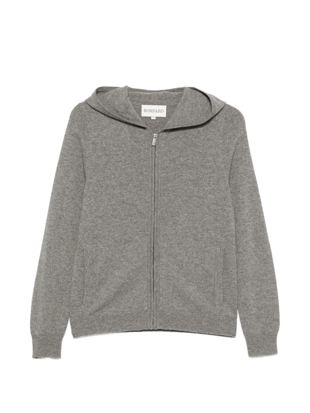BOMPARD zip-up cashmere cardigan - Grigio