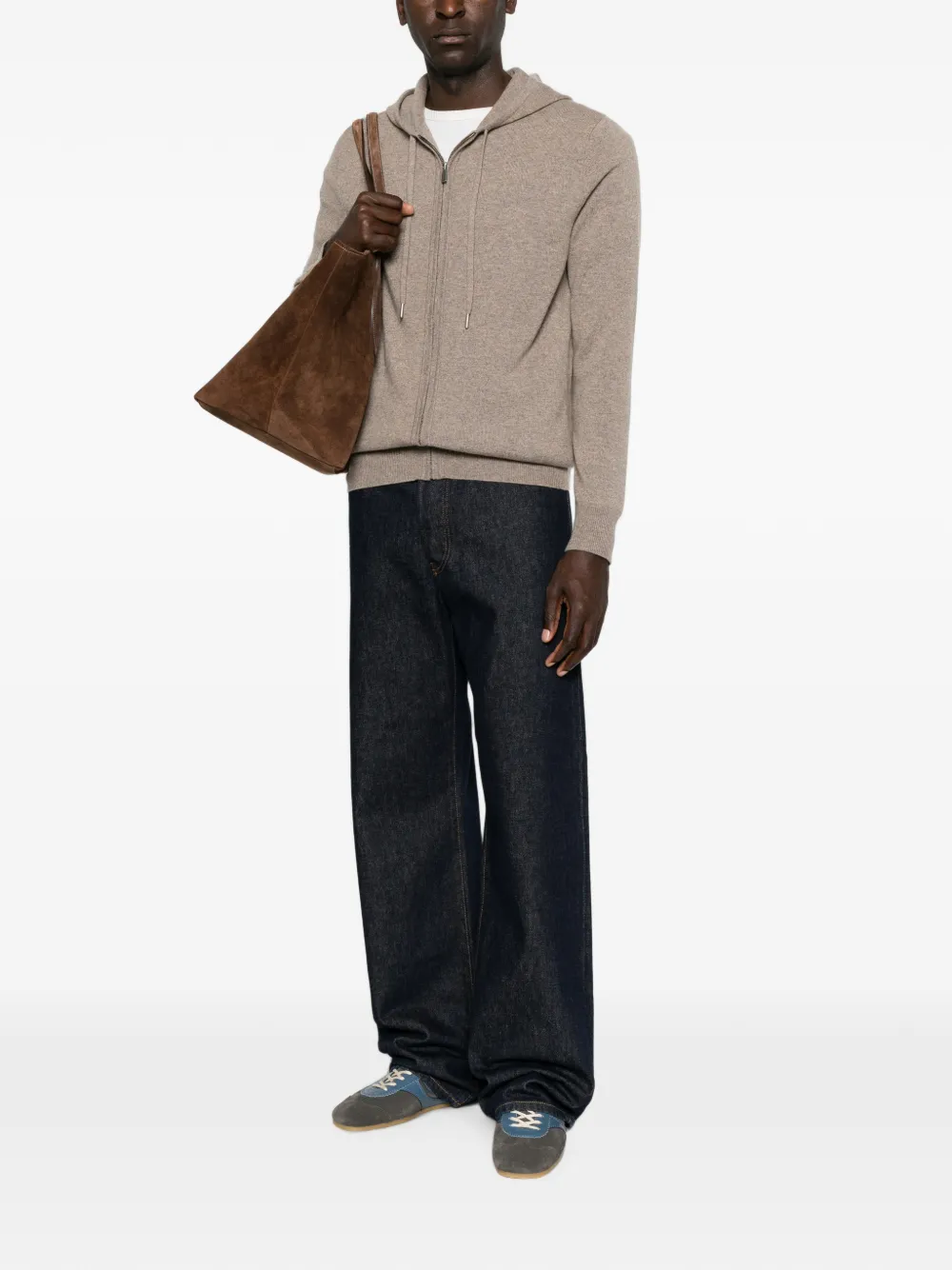 BOMPARD Hoodie met rits Beige