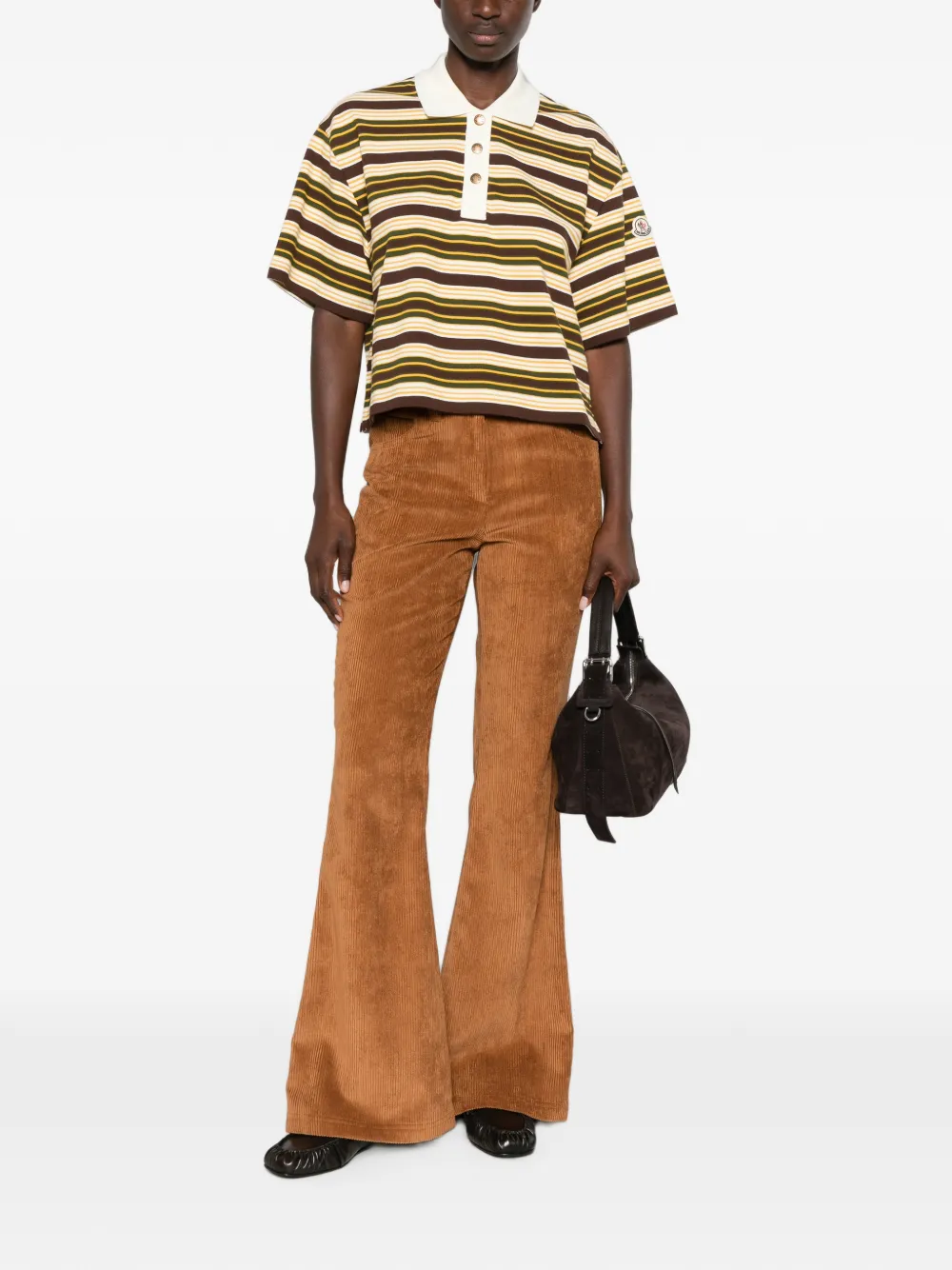 Moncler Flared broek Bruin