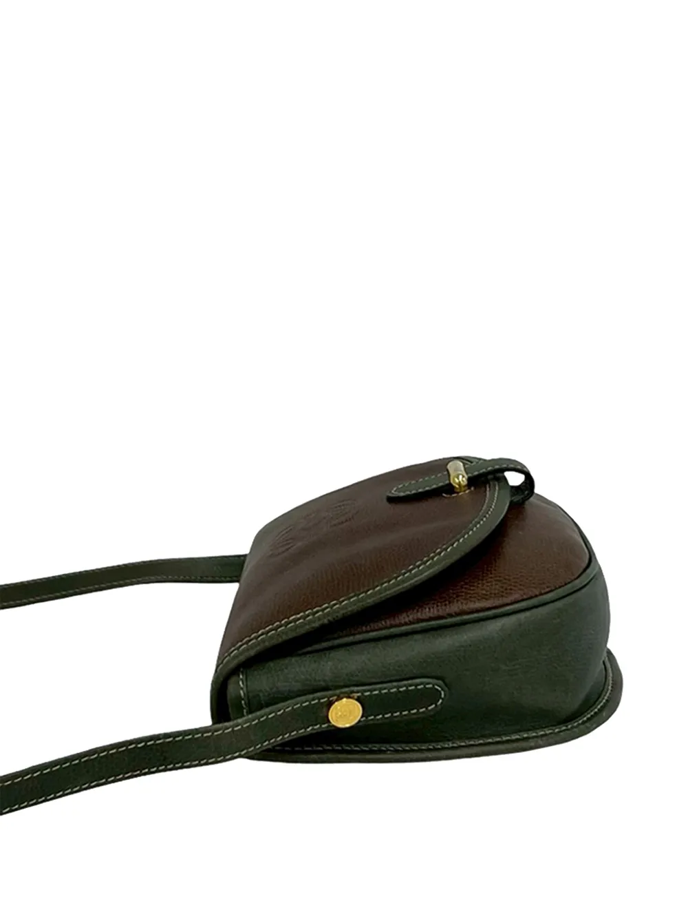 Loewe Pre-Owned Borsa a tracolla in pelle con motivo Anagram 1980-1990 - Marrone