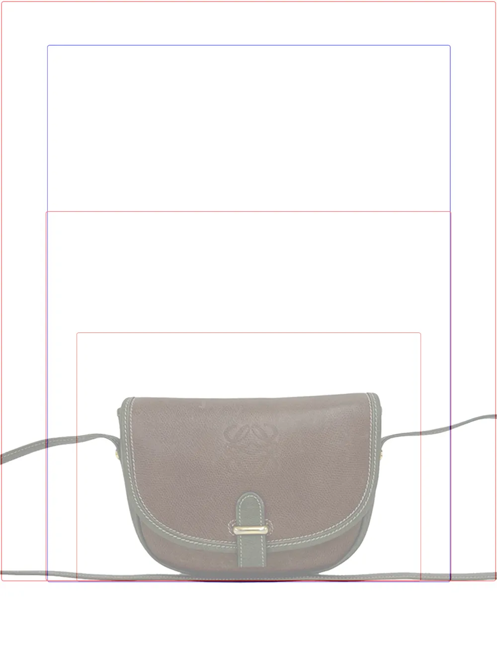 Loewe Pre-Owned Borsa a tracolla in pelle con motivo Anagram 1980-1990 - Marrone
