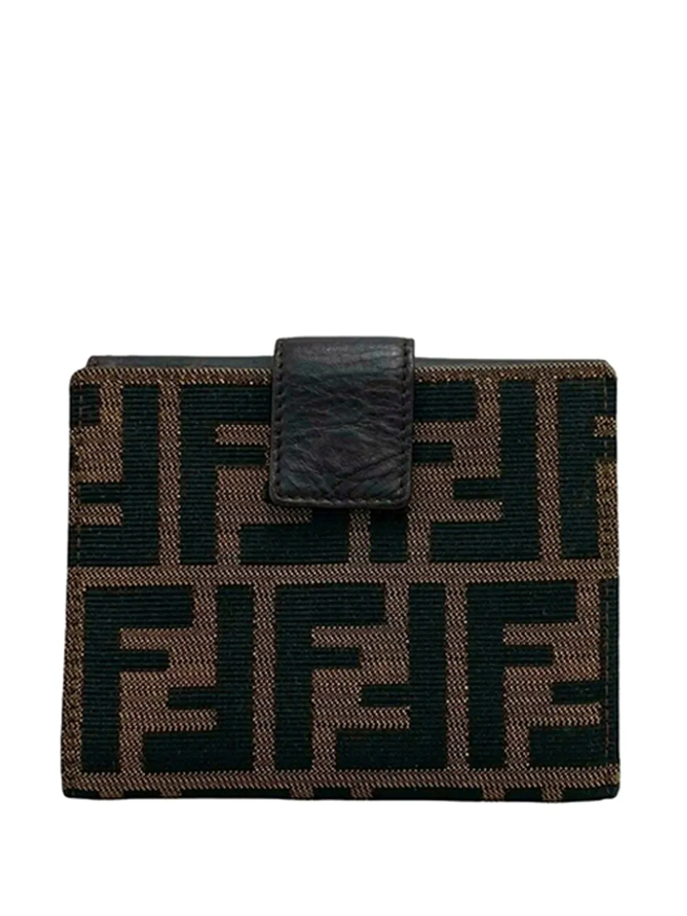 Fendi Pre-Owned Portafoglio bi-fold in tela con motivo Zucca 1990-2000 - Marrone