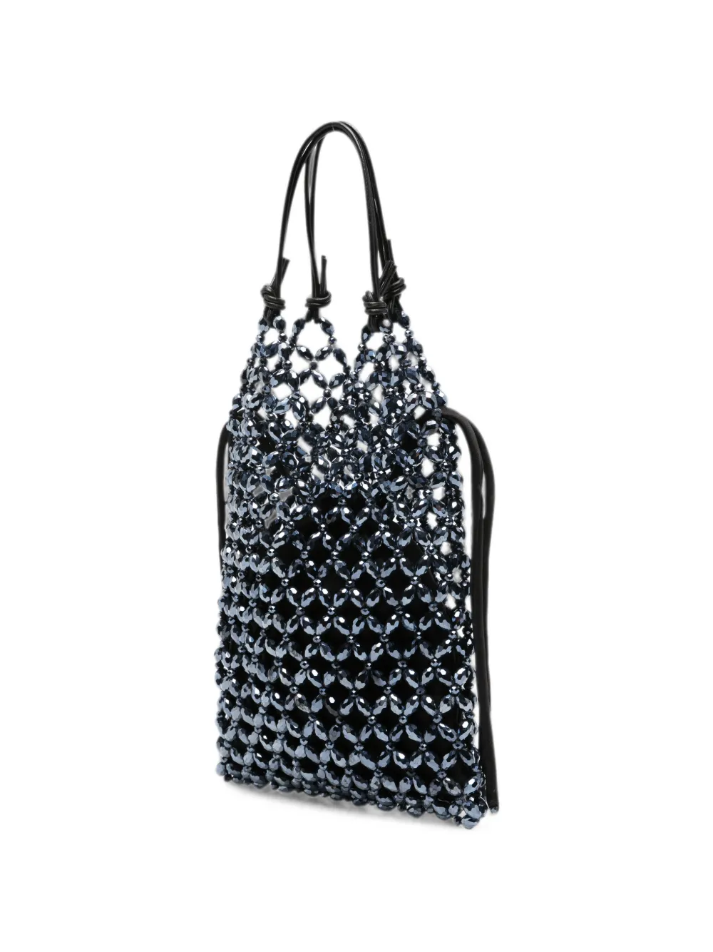 STAUD Karka shopper met kralen Zwart