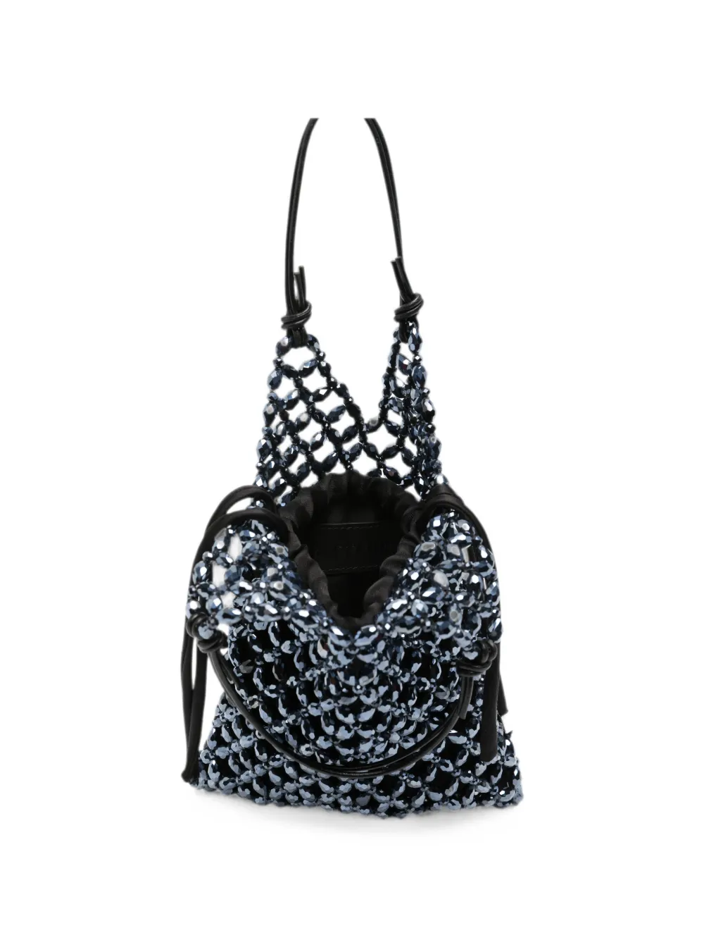 STAUD Karka shopper met kralen Zwart