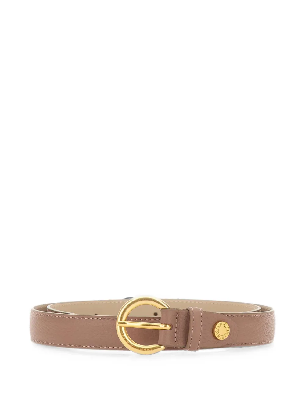 GIANNI CHIARINI hammered-leather belt - Marrone