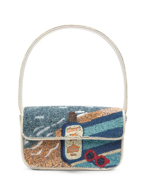 STAUD sac porté épaule Tommy à perles