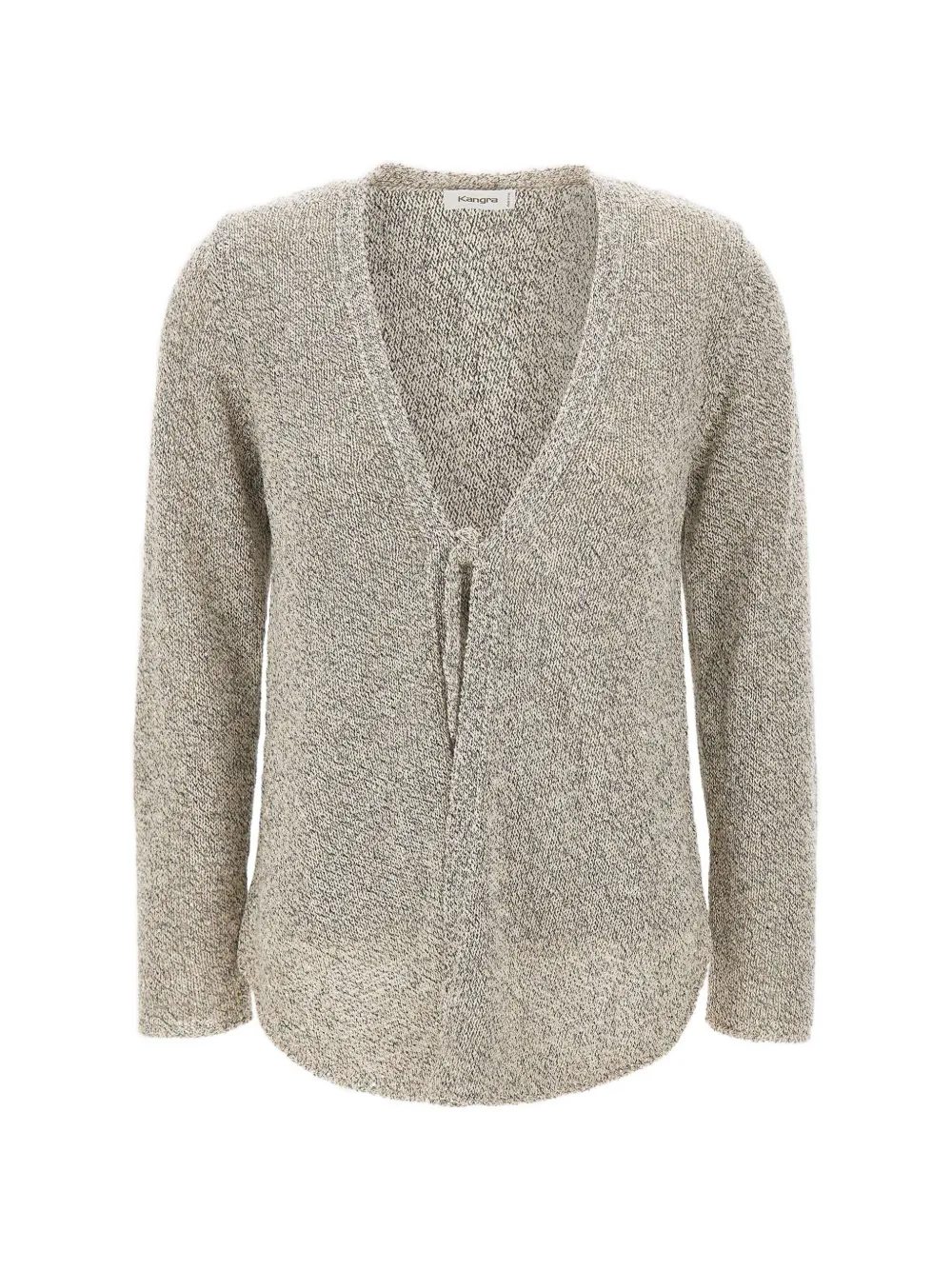 Kangra sequin-embellished asymmetrical-hem cardigan - Toni neutri