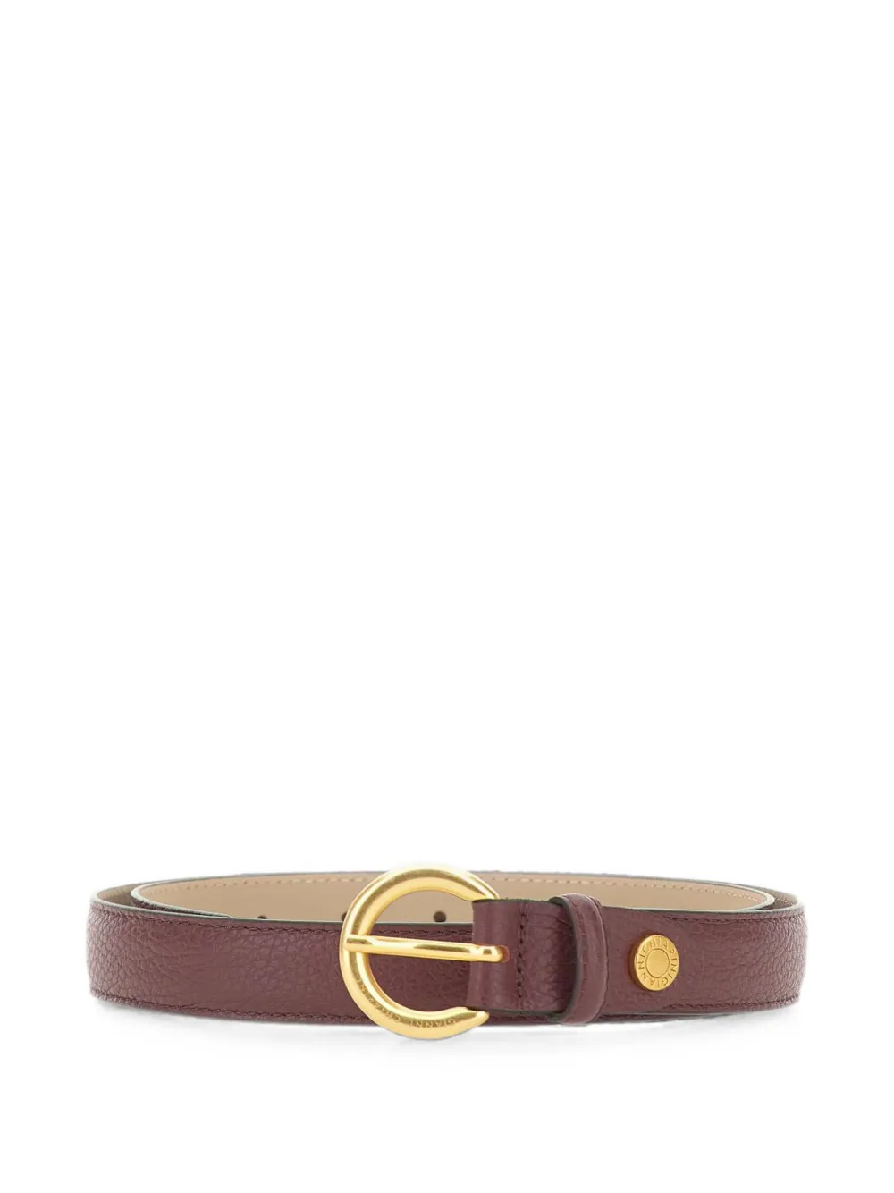 GIANNI CHIARINI hammered-leather padded belt - Marrone