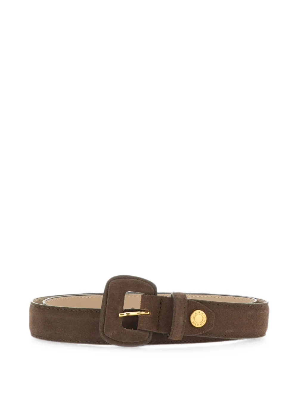 GIANNI CHIARINI suede buckle belt - Marrone
