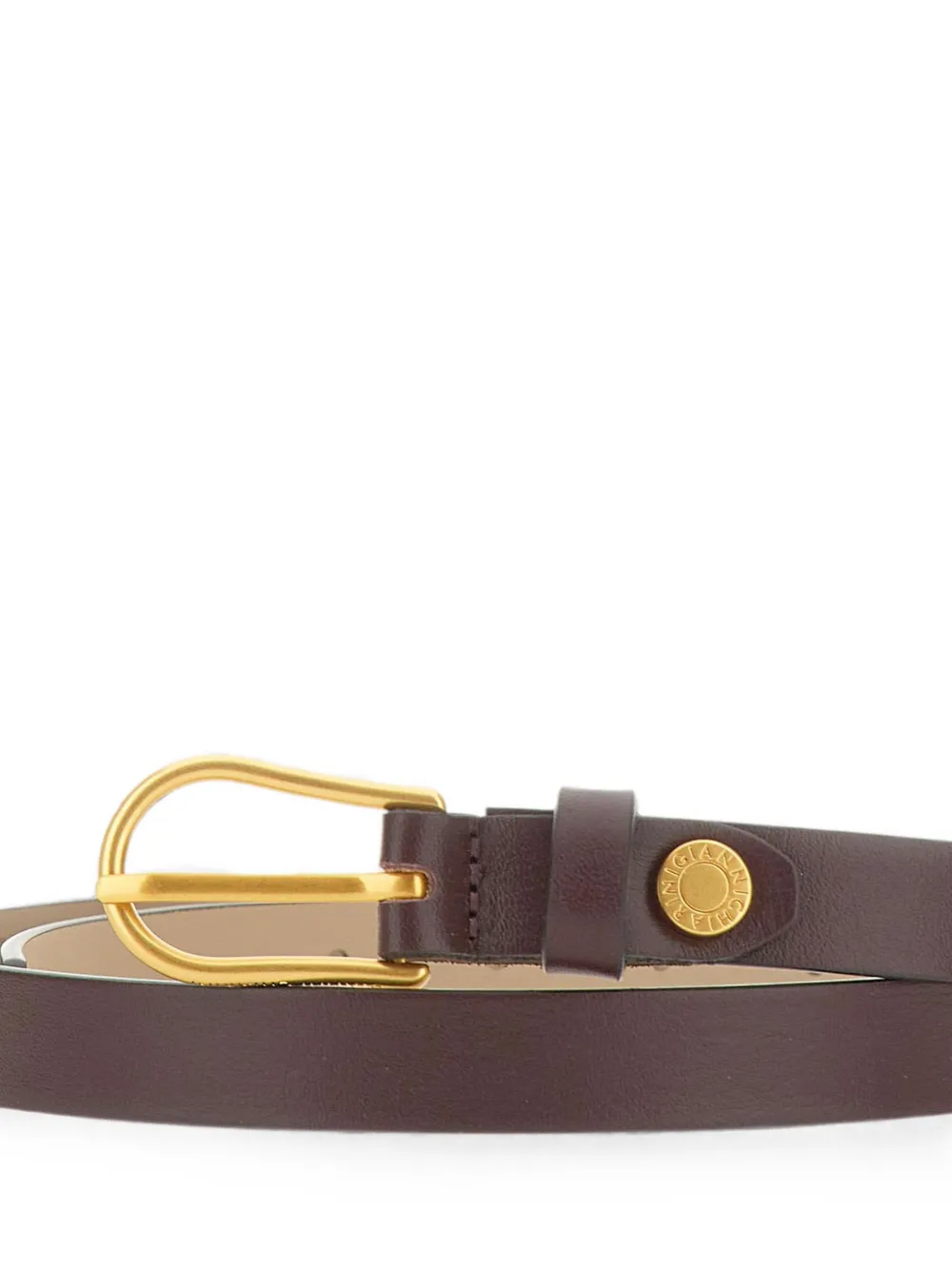 GIANNI CHIARINI Riem met logo Bruin