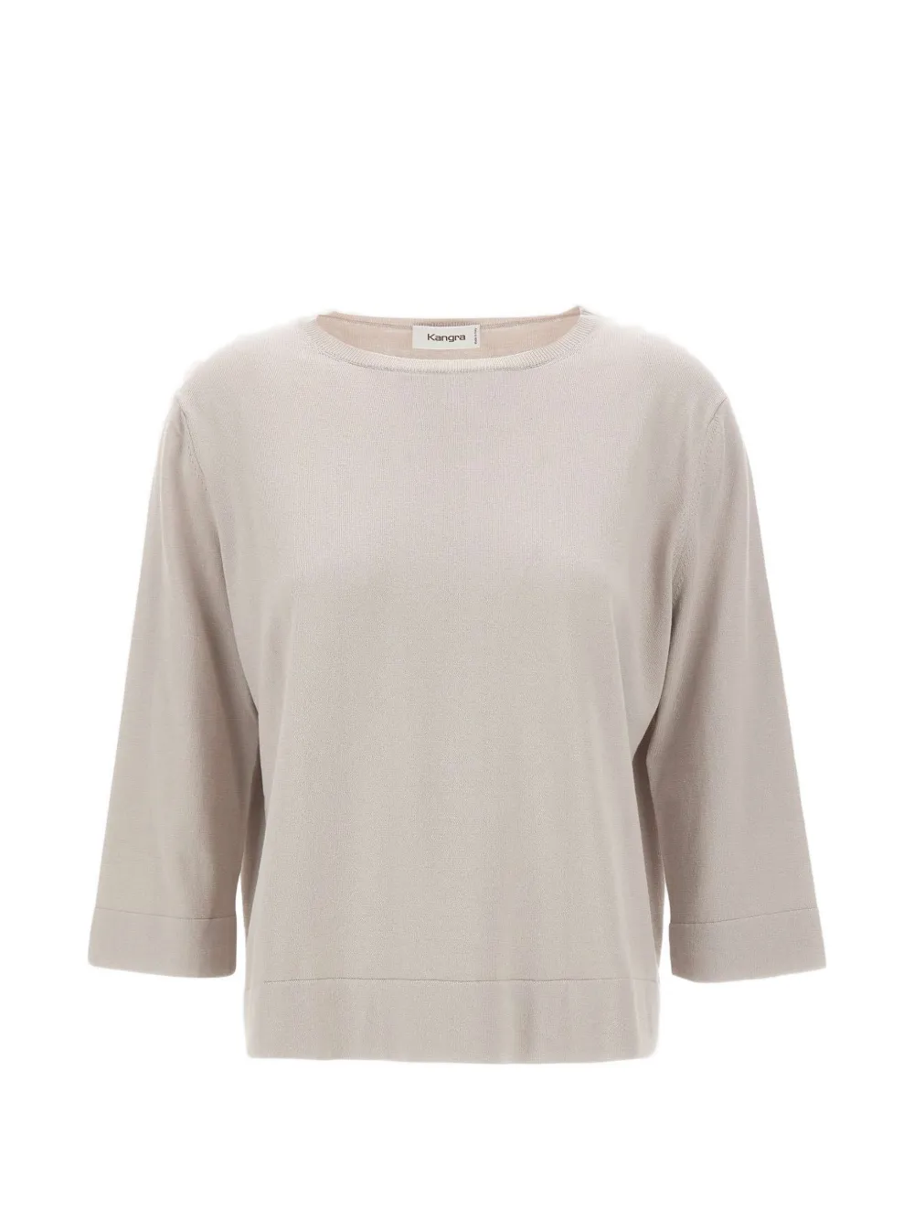 Kangra ribbed-trim crew-neck top