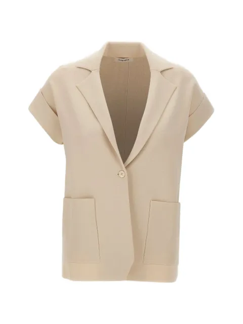Kangra knitted rolled-sleeve blazer