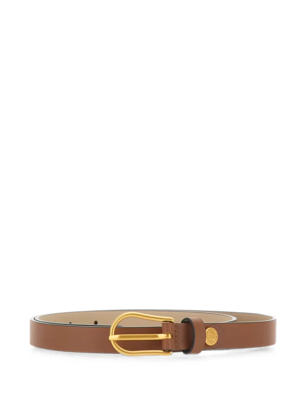 GIANNI CHIARINI logo smooth-leather belt - Marrone