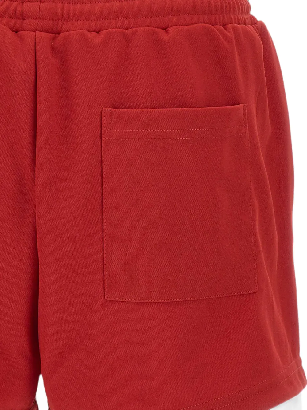 Sporty & Rich Shorts met geborduurd logo en contrasterende afwerking Rood