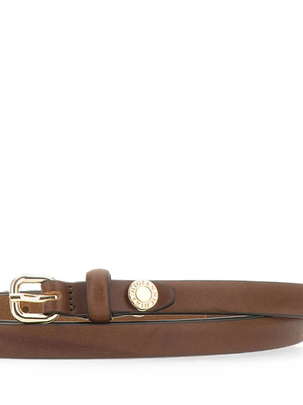 GIANNI CHIARINI Leren riem Bruin