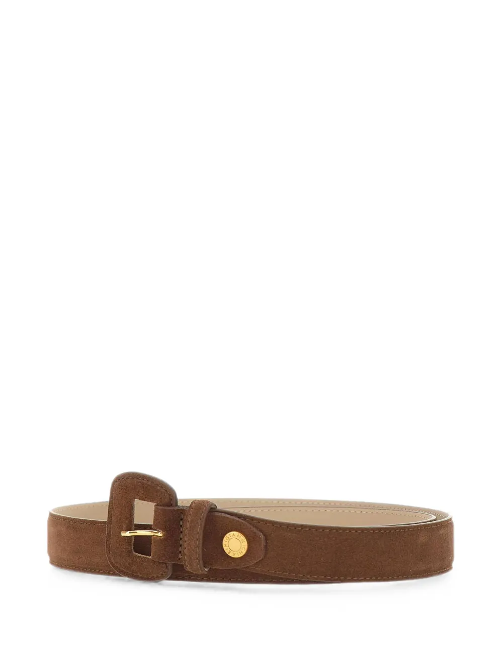 GIANNI CHIARINI Riem met gegraveerd logo Bruin