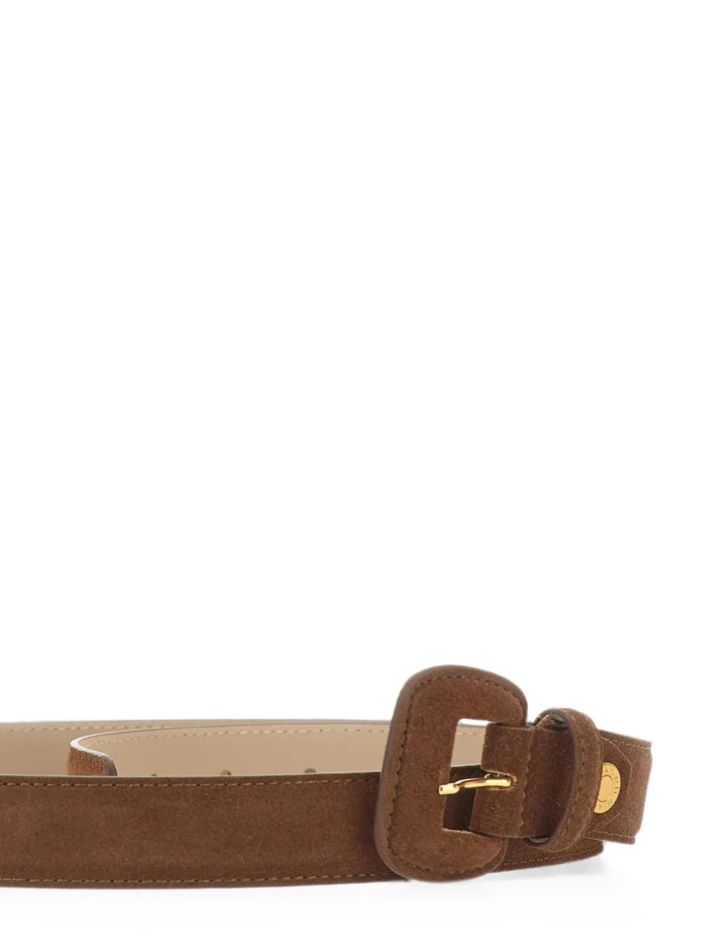 GIANNI CHIARINI Riem met gegraveerd logo Bruin