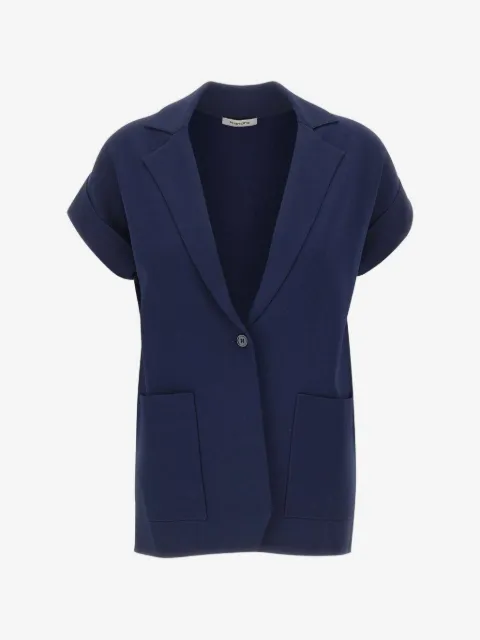 Kangra short-sleeve knitted blazer