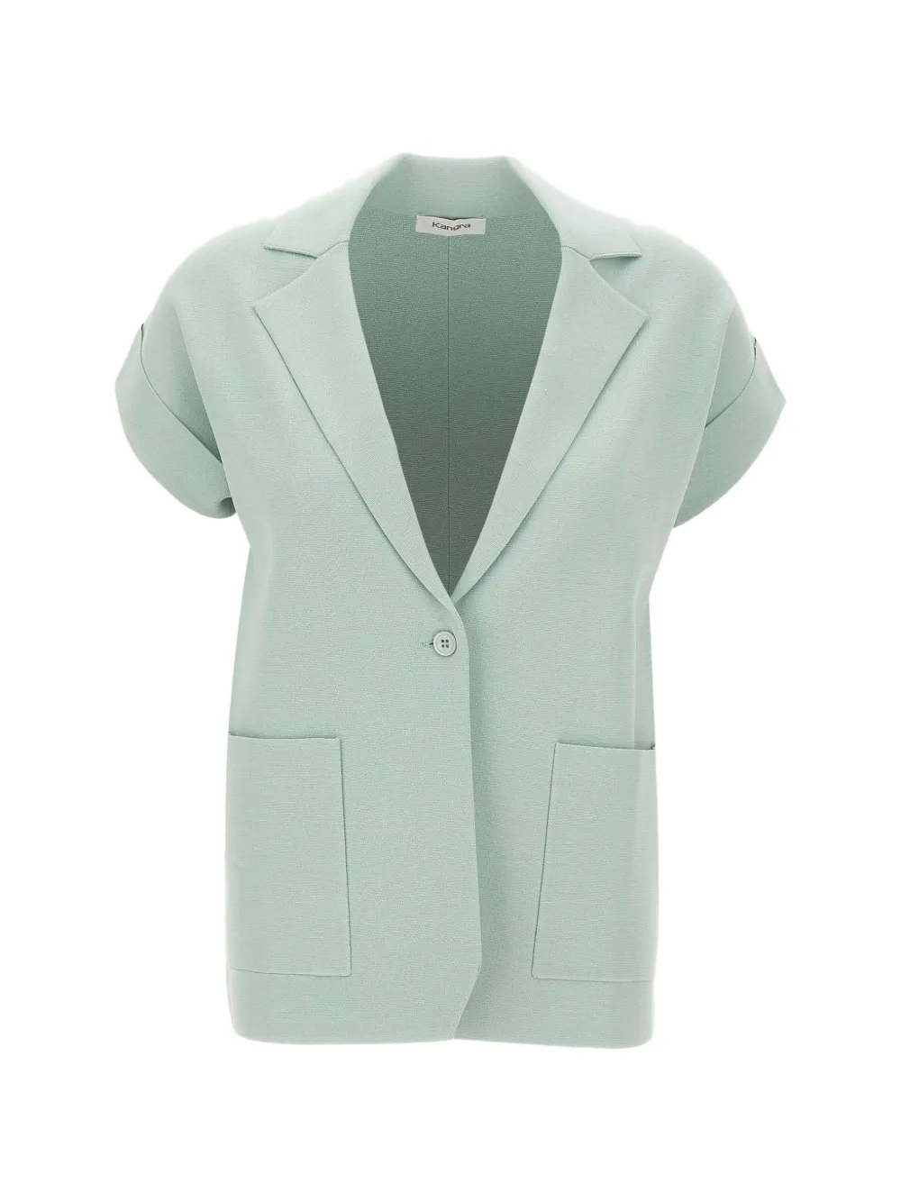 Kangra knitted rolled-sleeve blazer - Grün