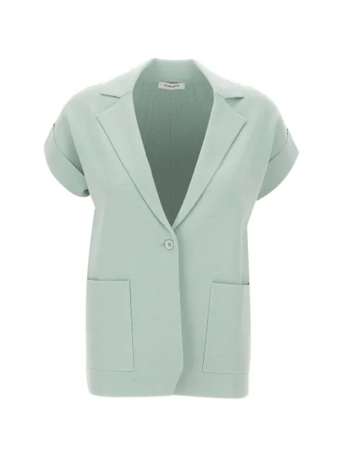 Kangra knitted rolled-sleeve blazer