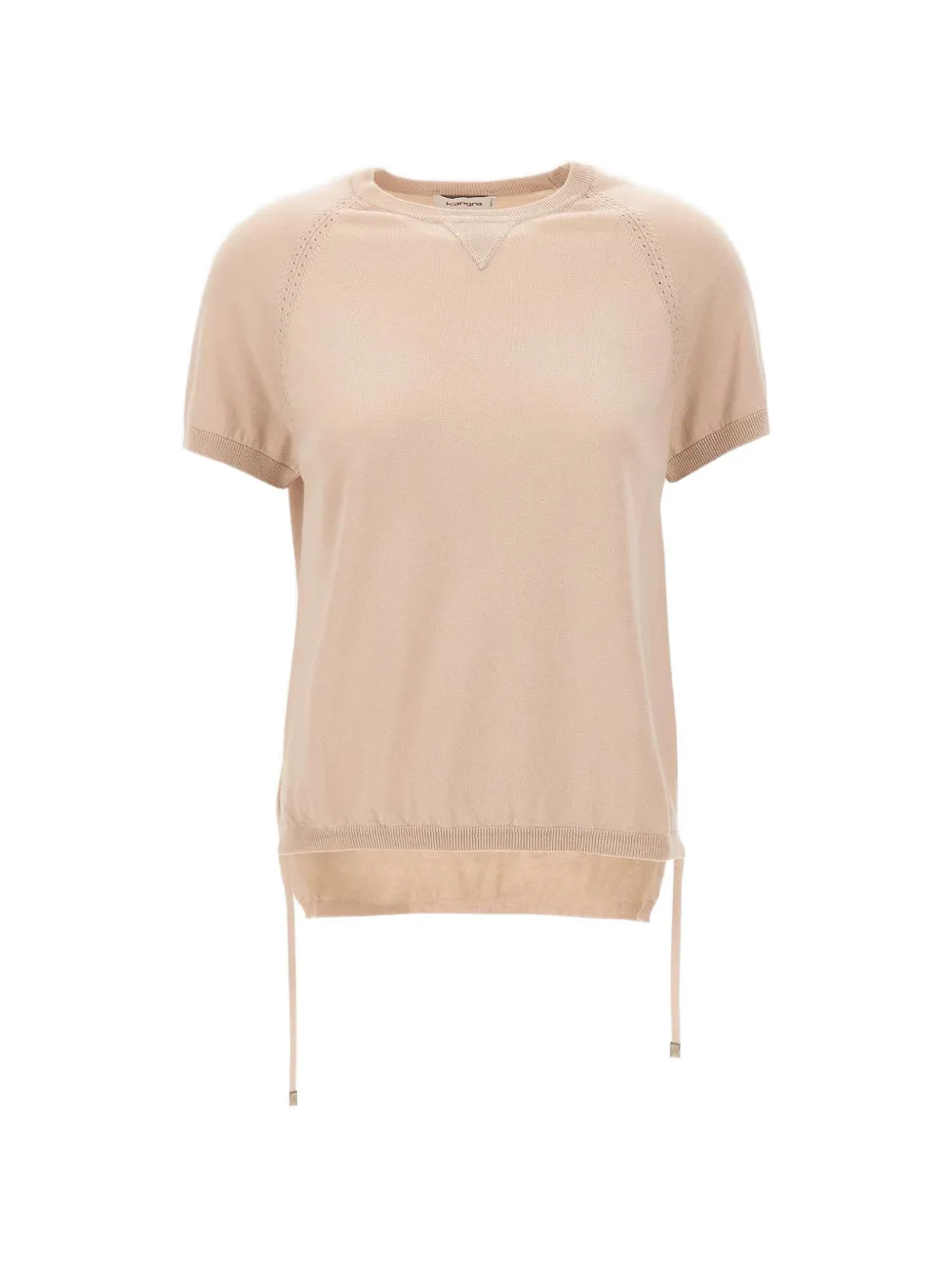 Kangra short-sleeve cotton sweater - Toni neutri