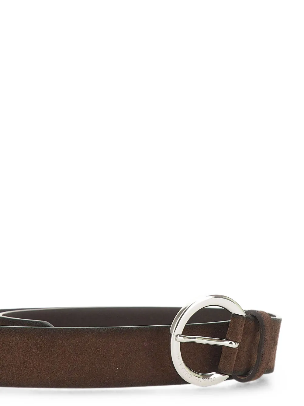 GIANNI CHIARINI Riem met gegraveerd logo Bruin