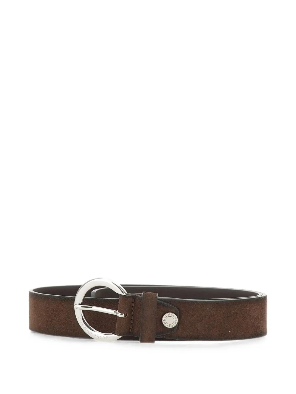 GIANNI CHIARINI Riem met gegraveerd logo Bruin