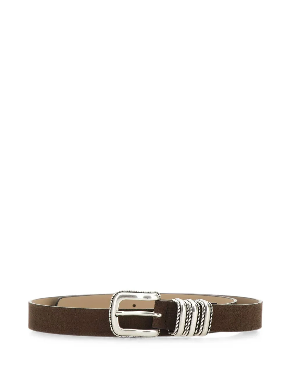 GIANNI CHIARINI engraved suede belt - Marrone