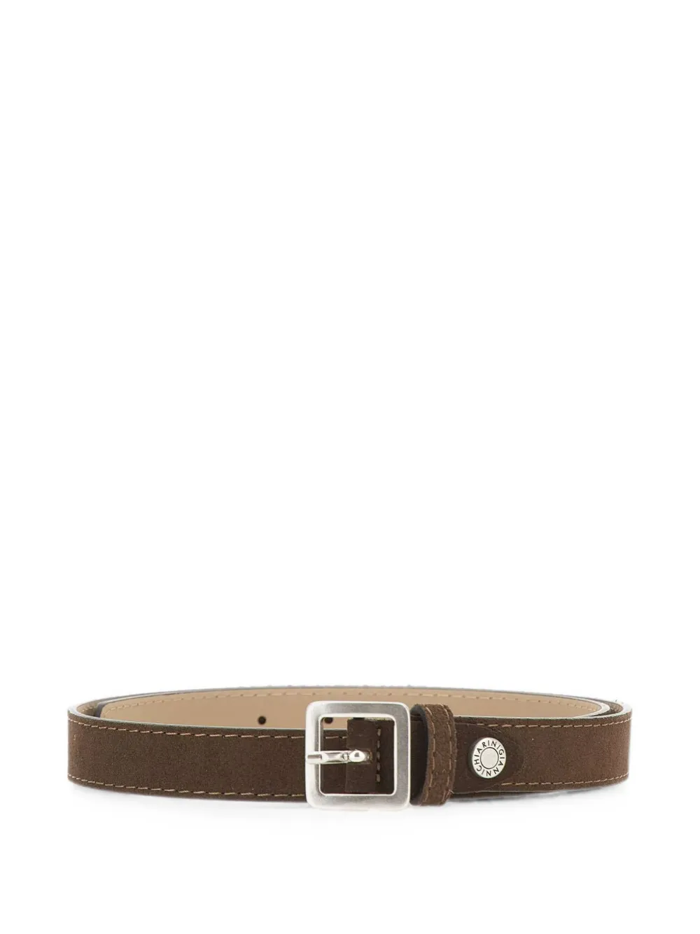 GIANNI CHIARINI calf suede buckle-fastening belt - Marrone