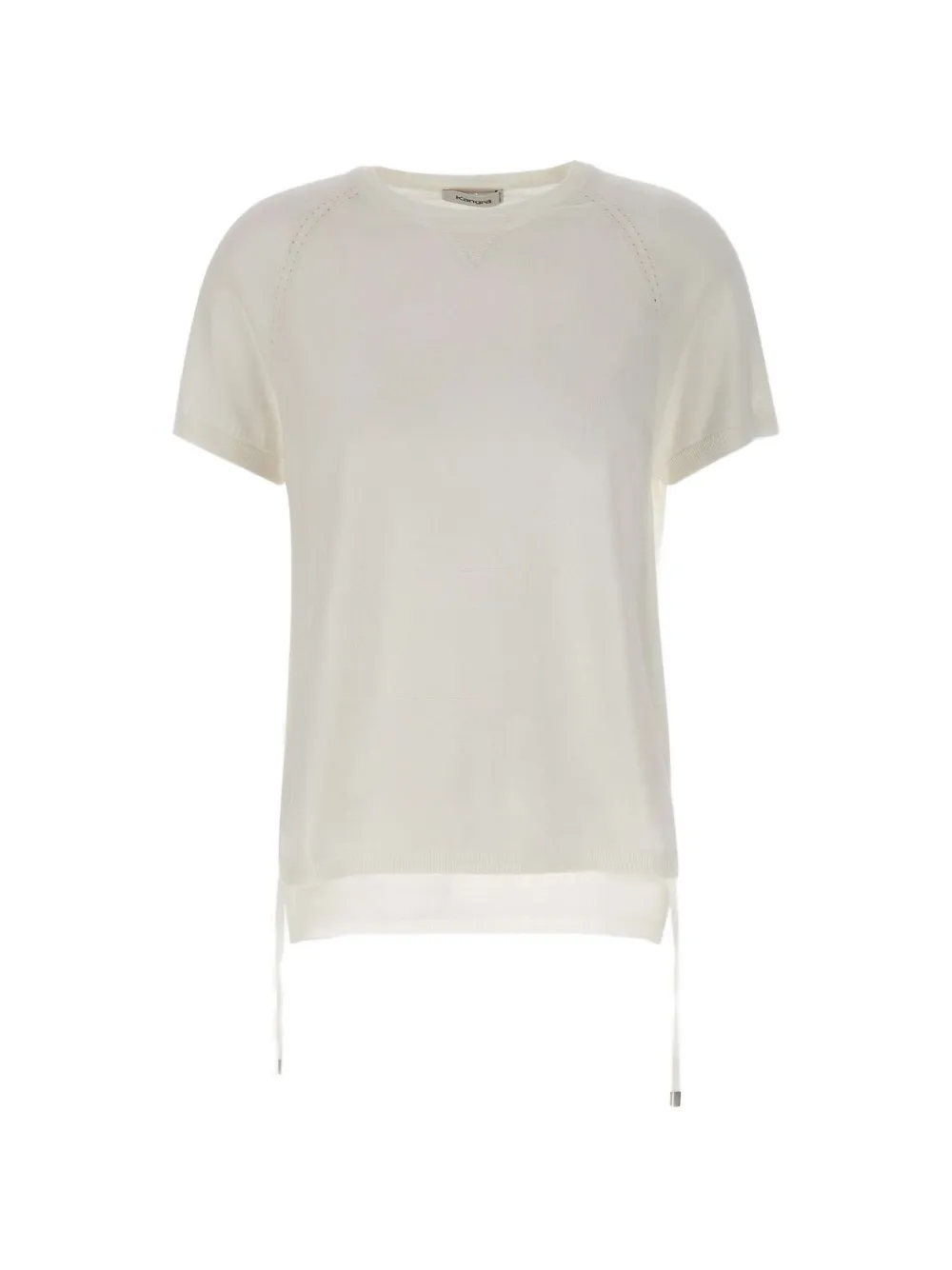 Kangra strap-detail raglan-sleeve T-shirt