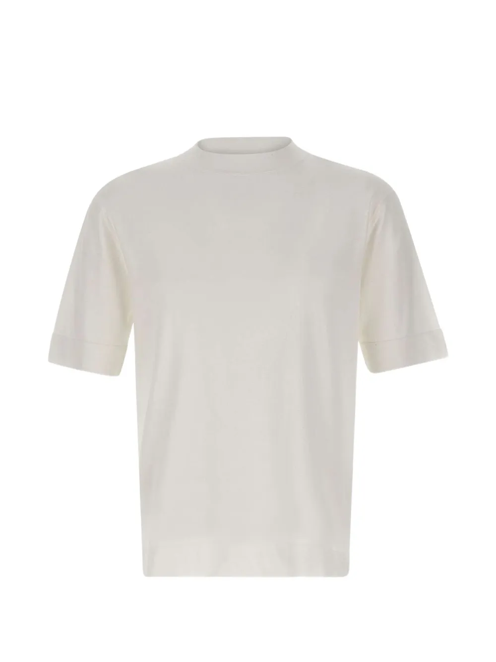 Filippo De Laurentiis mock-neck cotton T-shirt - Toni neutri