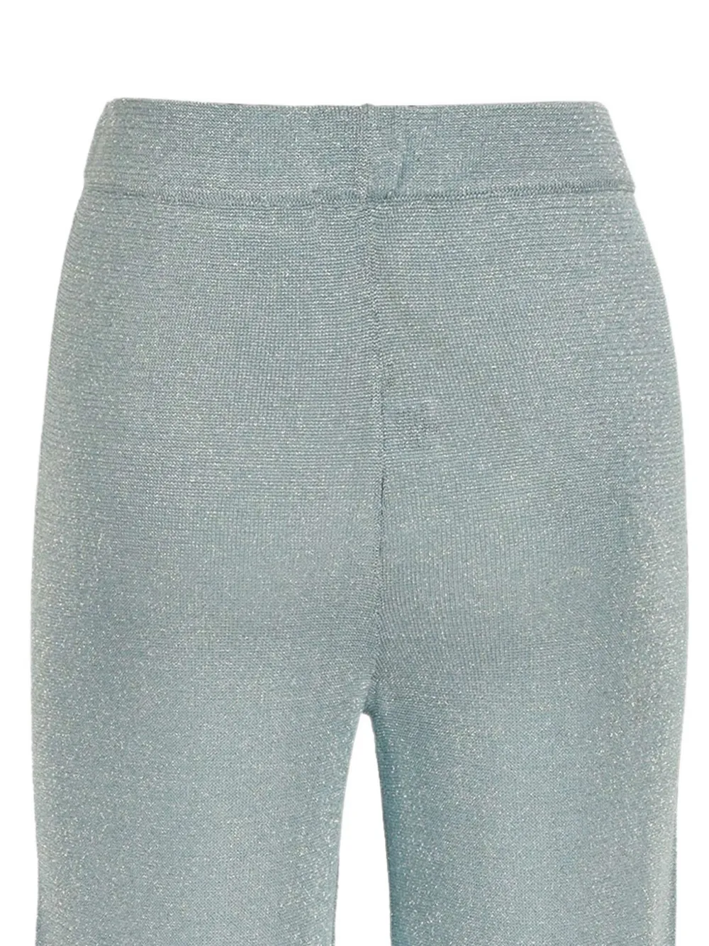 Kangra Gebreide lurex palazzo broek Blauw