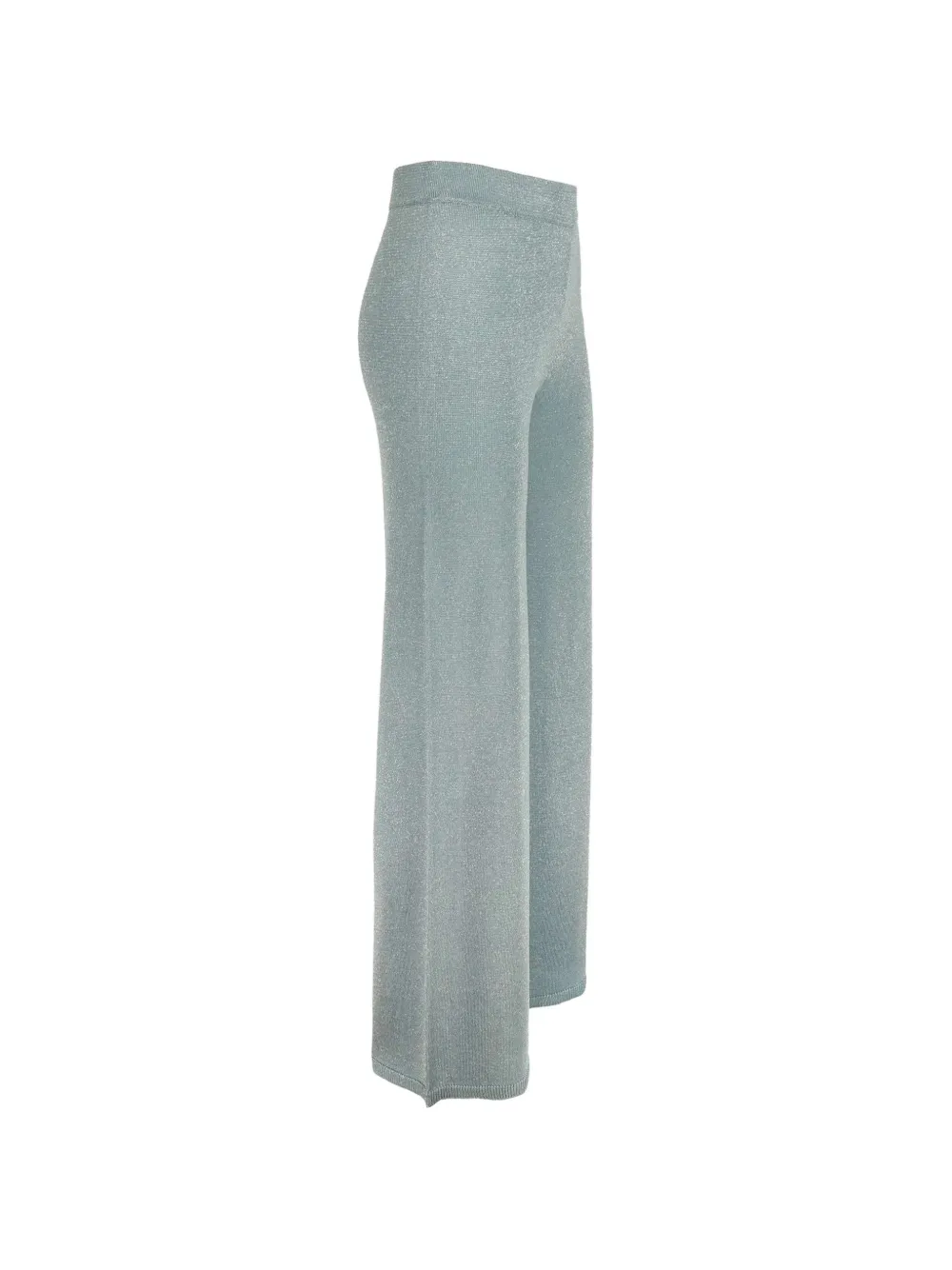 Kangra Gebreide lurex palazzo broek Blauw