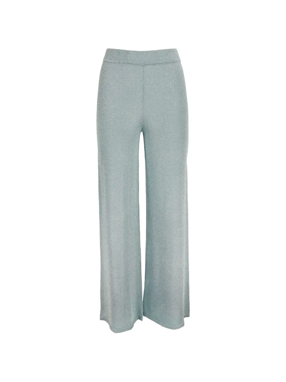 Kangra Gebreide lurex palazzo broek Blauw