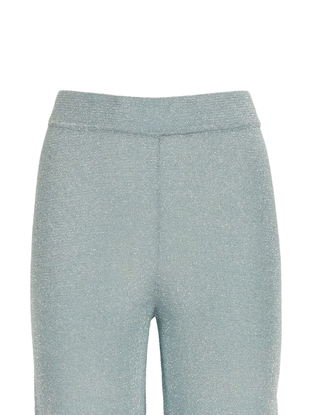 Kangra Gebreide lurex palazzo broek Blauw