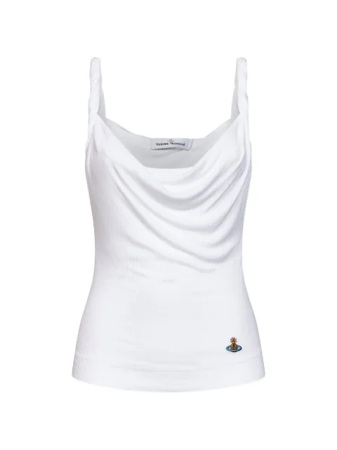 Vivienne Westwood Orb-embroidered cowl-neck top