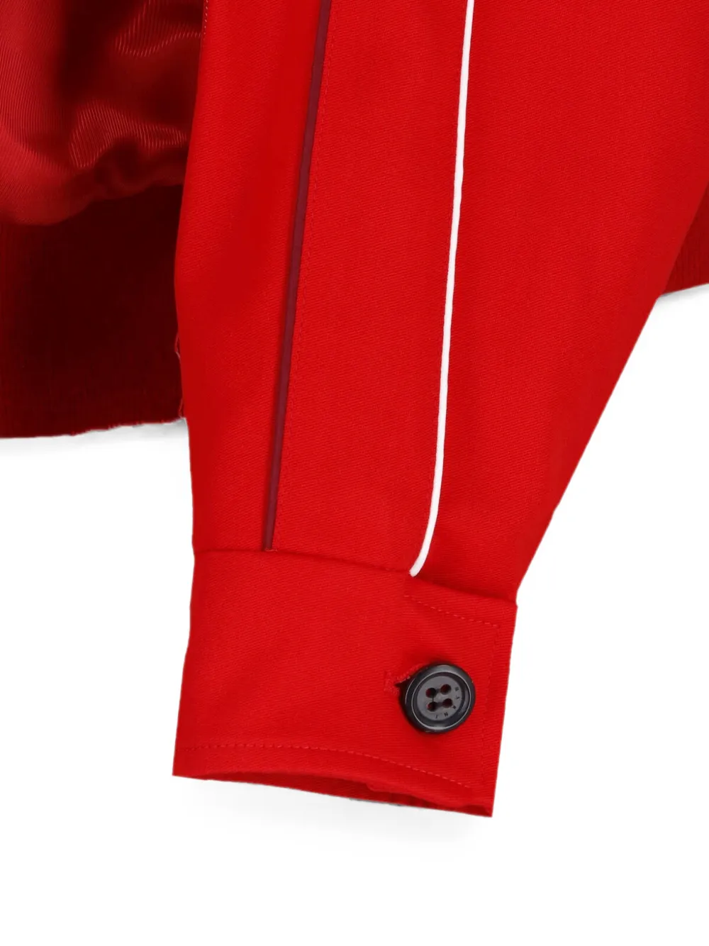 Marni Jack met contrasterende afwerking en rits Rood