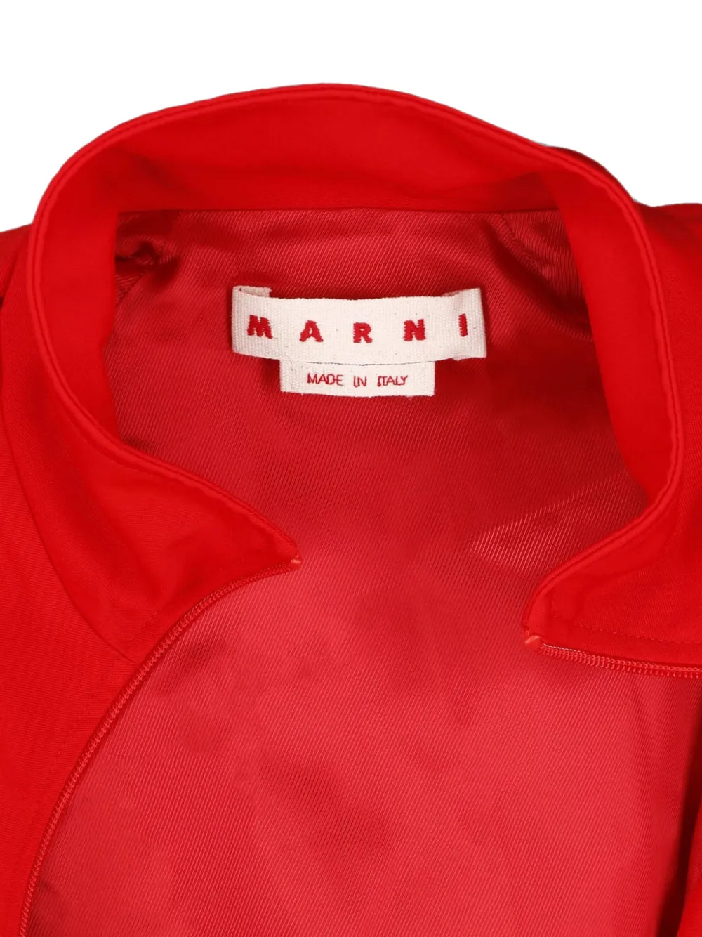 Marni Jack met contrasterende afwerking en rits Rood