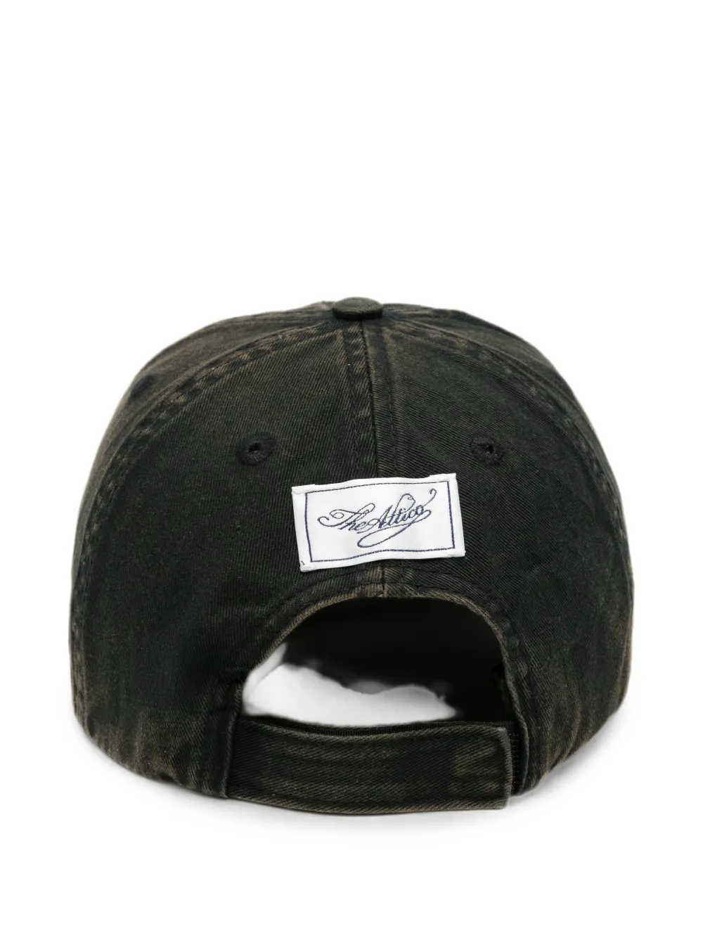 The Attico Honkbalpet met geborduurd logo Zwart