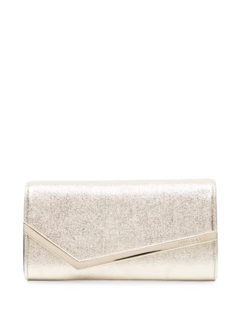 Jimmy Choo glitter-effect envelope wallet