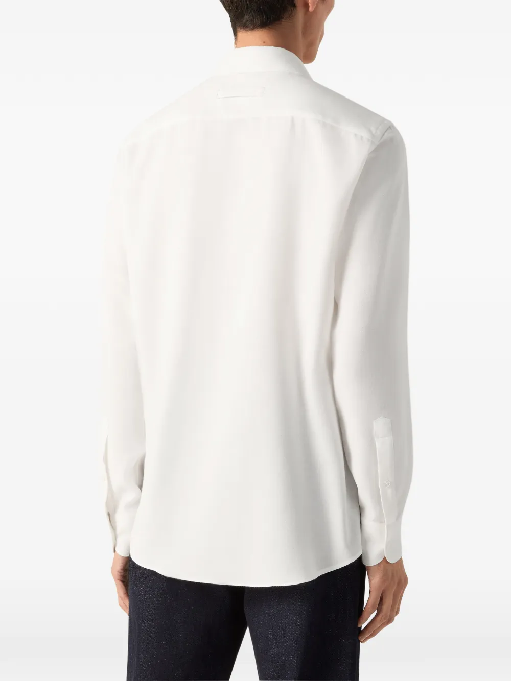Zegna Cashco overhemd Wit