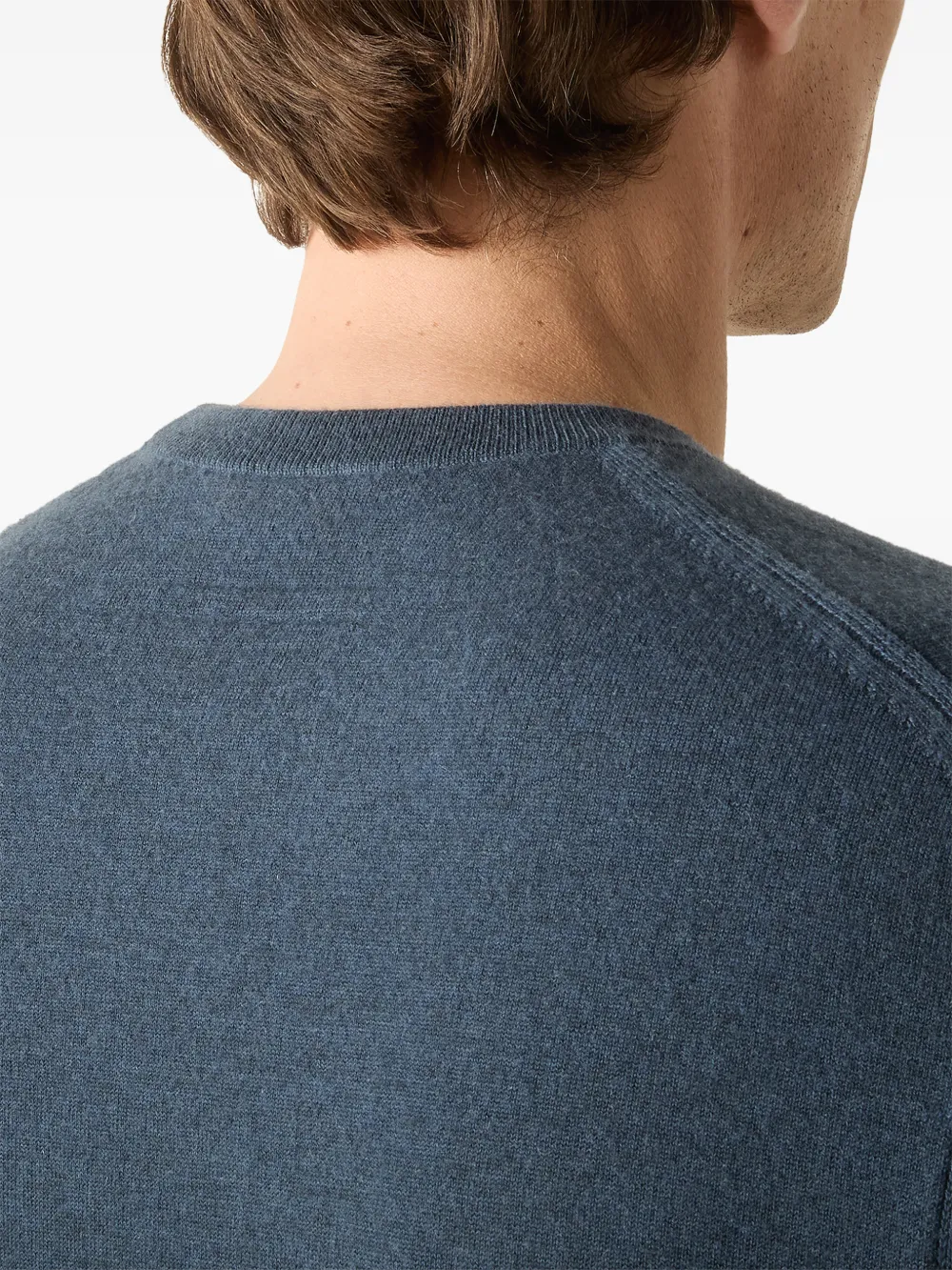 Zegna Oasi kasjmier trui met ronde hals Blauw
